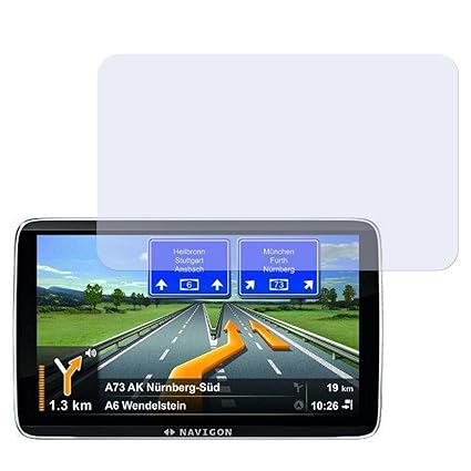 2x ENTSPIEGELNDE Displayschutzfolie Bildschirmschutzfolie von 4ProTec für Navigon 92 Premium Plus (Europa)- Nahezu blendfreie