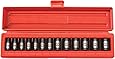 TEKTON 3/8-Inch Drive Shallow Impact Socket Set, Metric, Cr-V, 6-Point, 7 mm - 19 mm, 13-Sockets | 47915