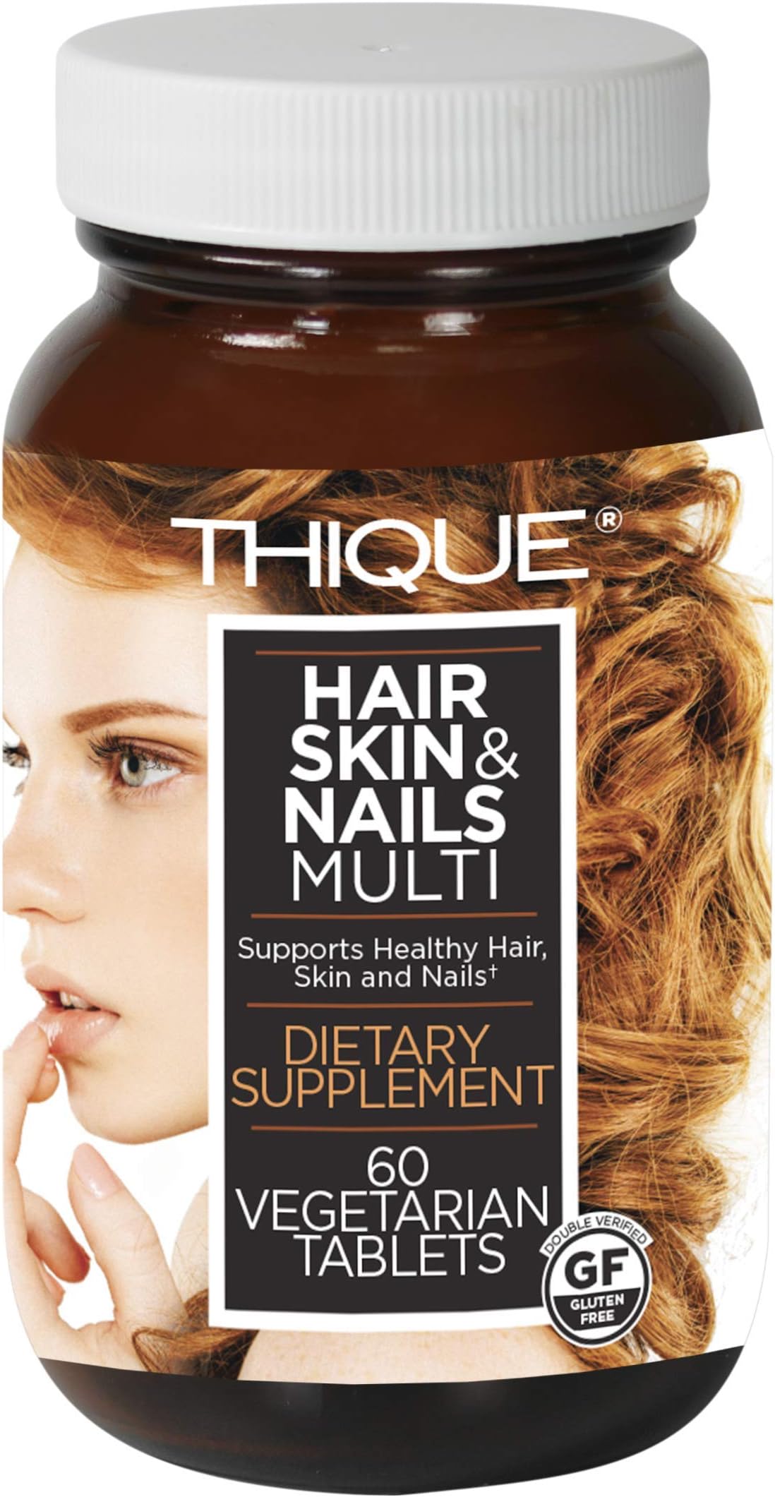 THIQUE Hair Loss Vitamin for Women with Biotin Vitamins A, C, D & E Promotes Healthy Skin, Hair and Nails
