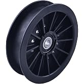 DVPARTS Flat Idler Pulley 280-926 for Hustler 784504 Exmark 109-0977 | for FasTrak Mini FasTrak lawn mower flat idler pulley replacement part
