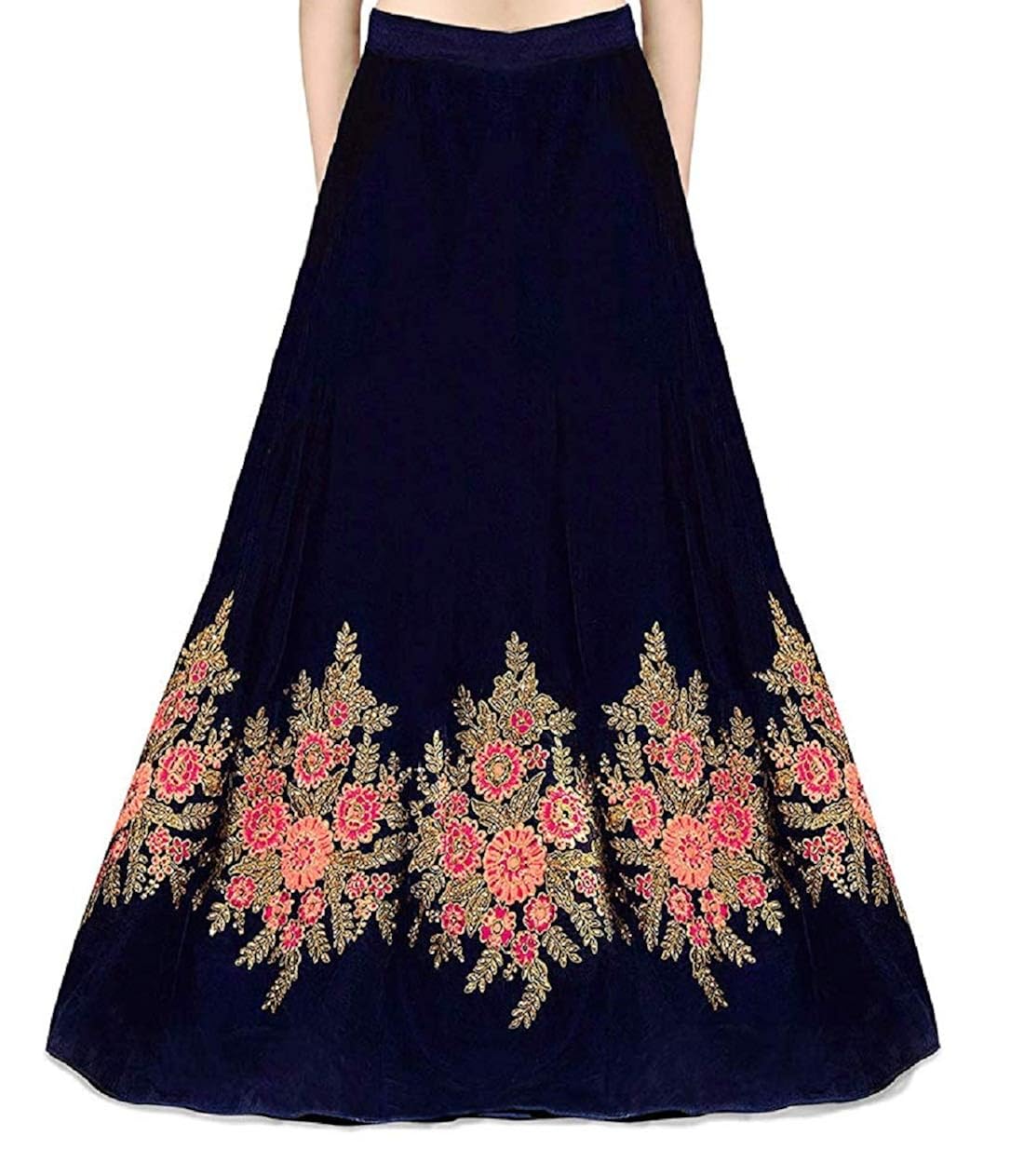 purvaja women's taffeta satin lehenga cholis (bukky-1)