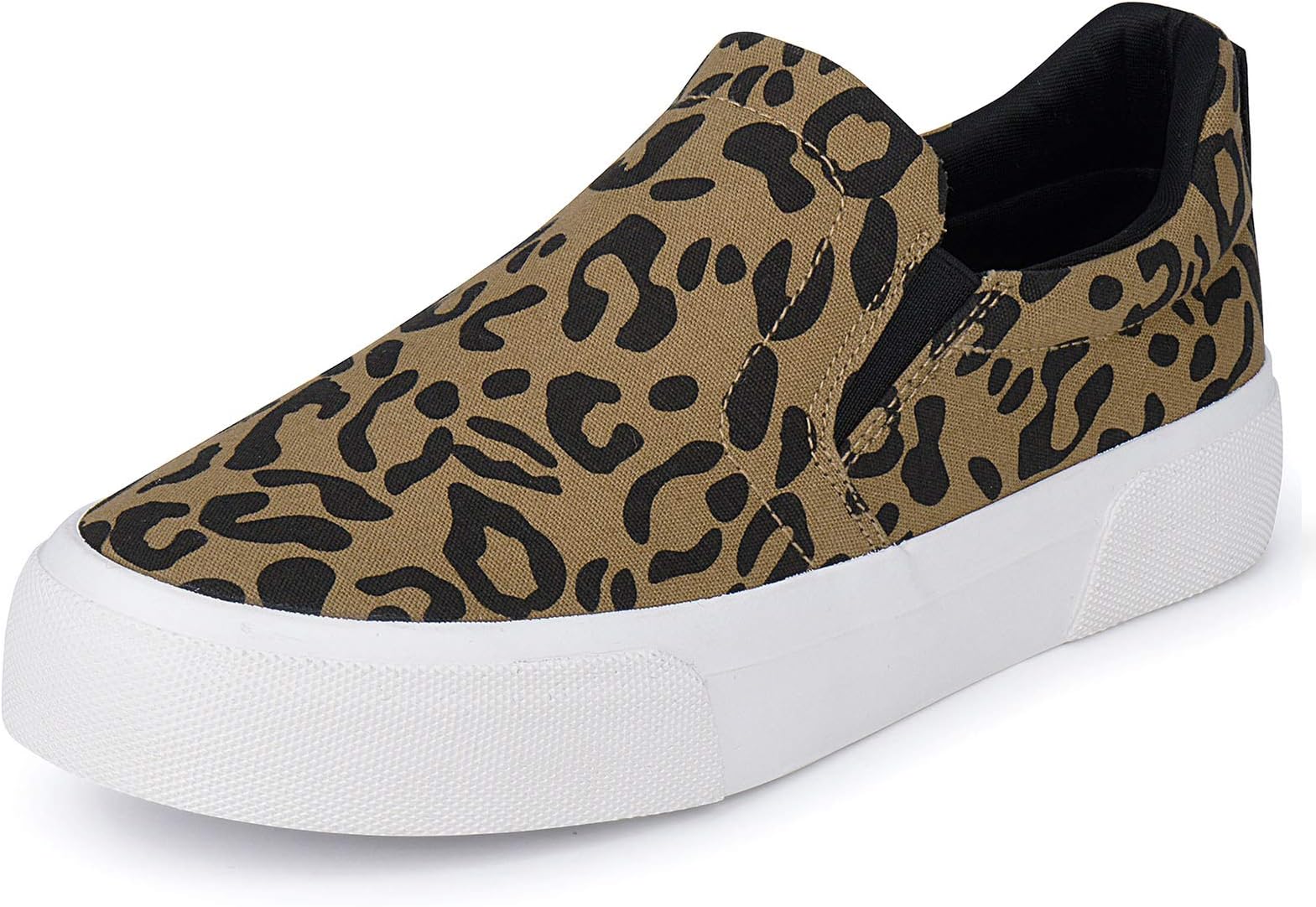 JENN ARDOR Women’s Fashion Sneakers Perforated Slip on Flats Comfortable Walking Casual Shoes