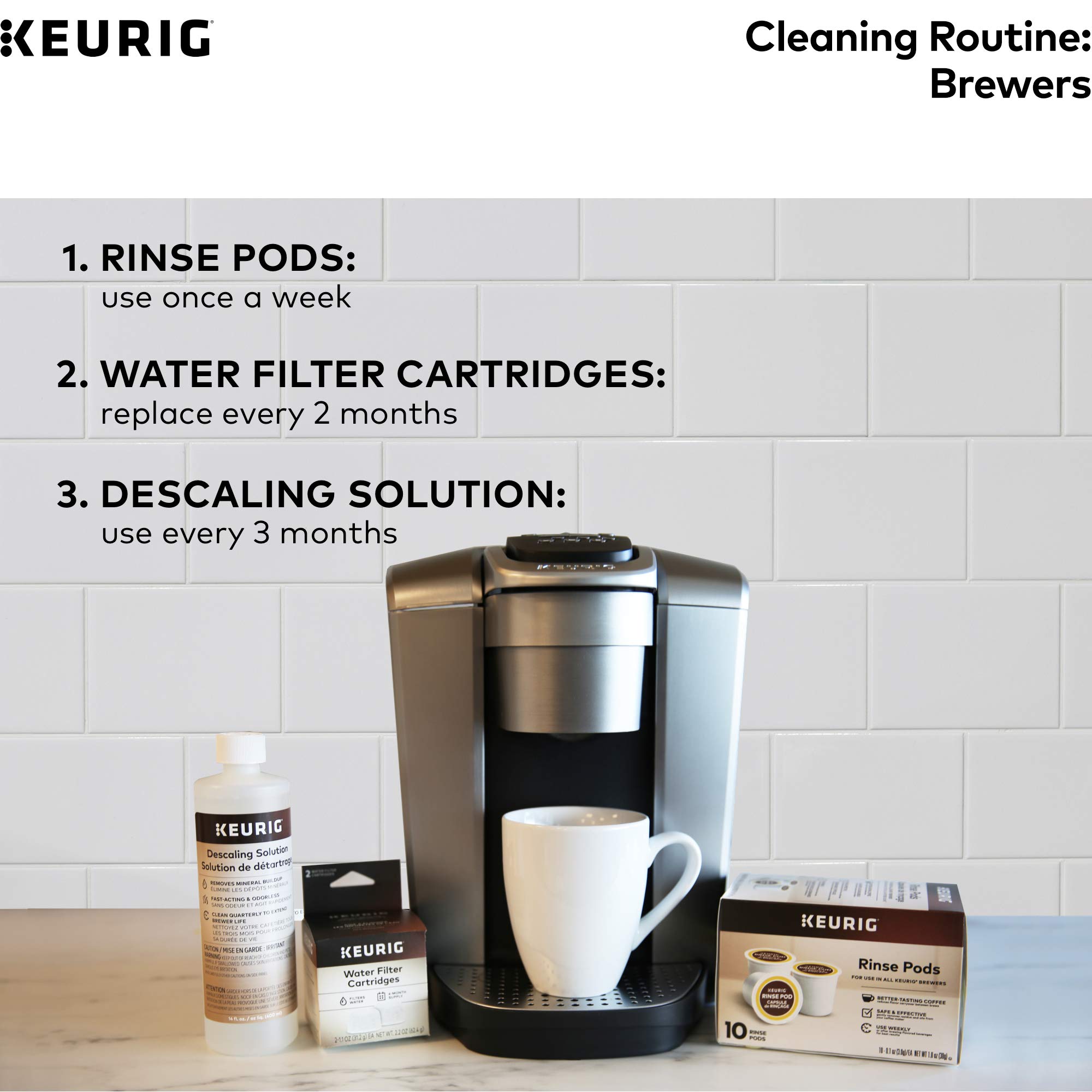 Keurig Descaling Solution Brewer Cleaner, Includes 14 oz. Descaling