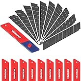 WORKPRO 18mm Snap-off Blades, SK5 Steel Replacement Blade Fits all 18mm Utility Knife & Box Cutter, Pack of 100