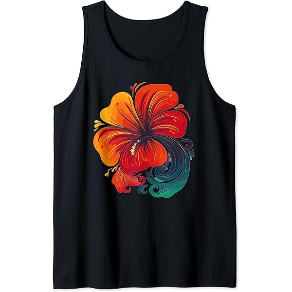 Amazon.com: Hawaiian Tribal Hibiscus Tank Top - Hawaiian Tribal