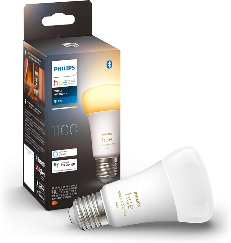 Philips Hue NEW White Ambiance 75W 1100 Lumen E27 Bluetooth Bulb