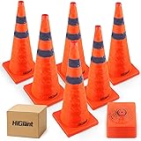 HiGiant [6 Pack] Collapsible Traffic Safety Cones