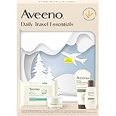 Aveeno Daily Travel Essentials Gift Set with Daily Moisturizing Lotion, Daily Moisturizing Body Wash, Calm + Restore Makeup Removing Wipes, & Calm + Restore Oat Gel Moisturizer, 4 items