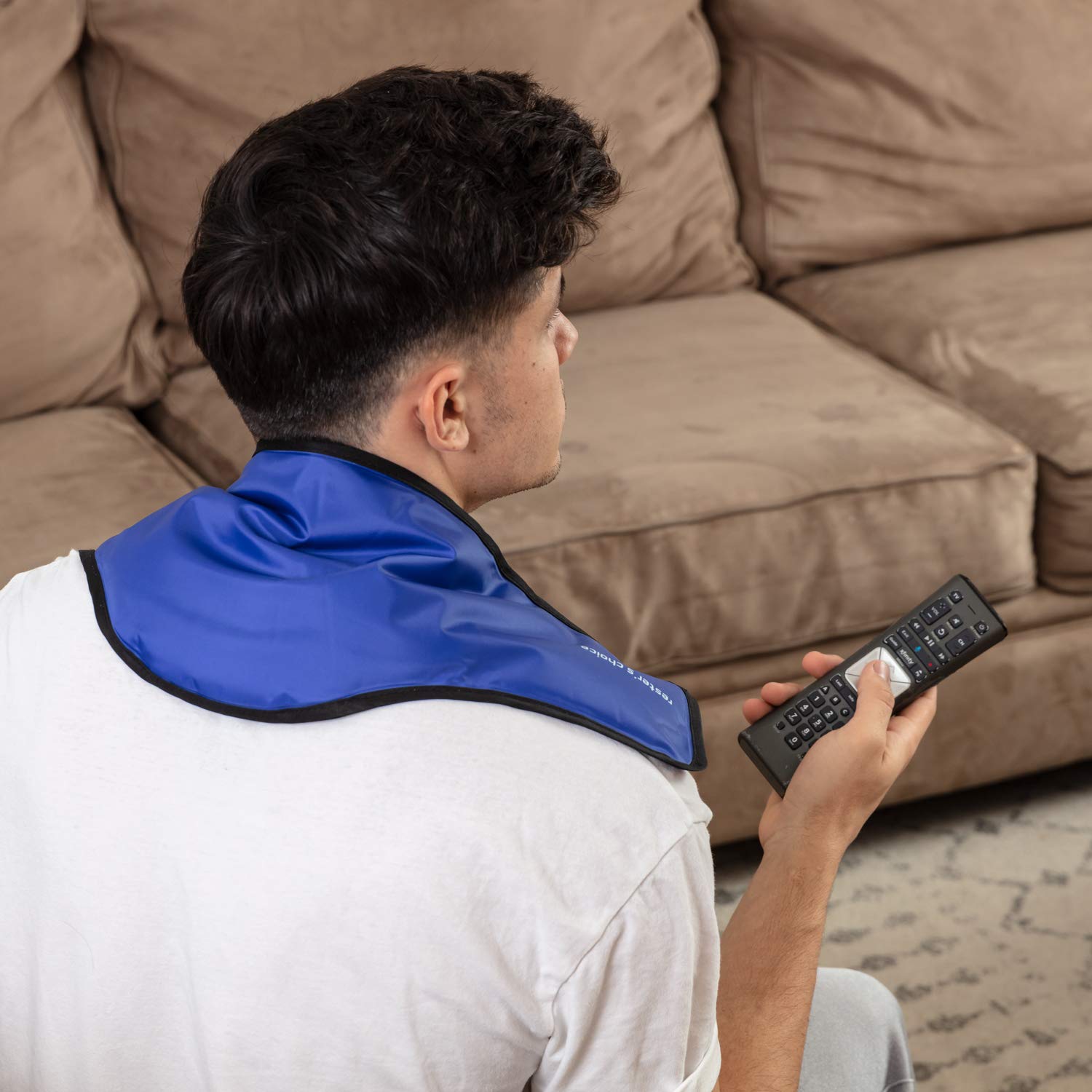 Cold Therapy Gel Pack - Ice Pack for Neck and Shoulders (23 x 8 x 5 Inch - Pack of 2) - Reusable Freezer Gel Pad for Swelling, Injuries, Headache - Blue Cold Compress Pack