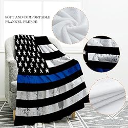 Jekeno Blue Line Police Blanket United States