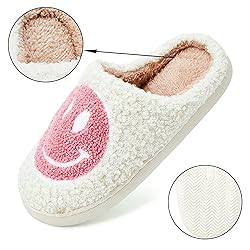 KEYUSHOP Happy Face Slippers for Kids Smile Face