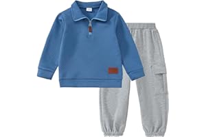 TINYPAINTER Little Boy Clothes Long Sleeve Sweatshirts+Casual Pants 2PC Fall Winter Outfits