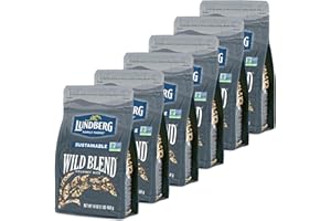 Lundberg Family Farms Wild Blend Whole Grain Rice, Non-GMO, Gluten-Free, Vegan, Kosher, 16 oz Pouches (Pack of 6)