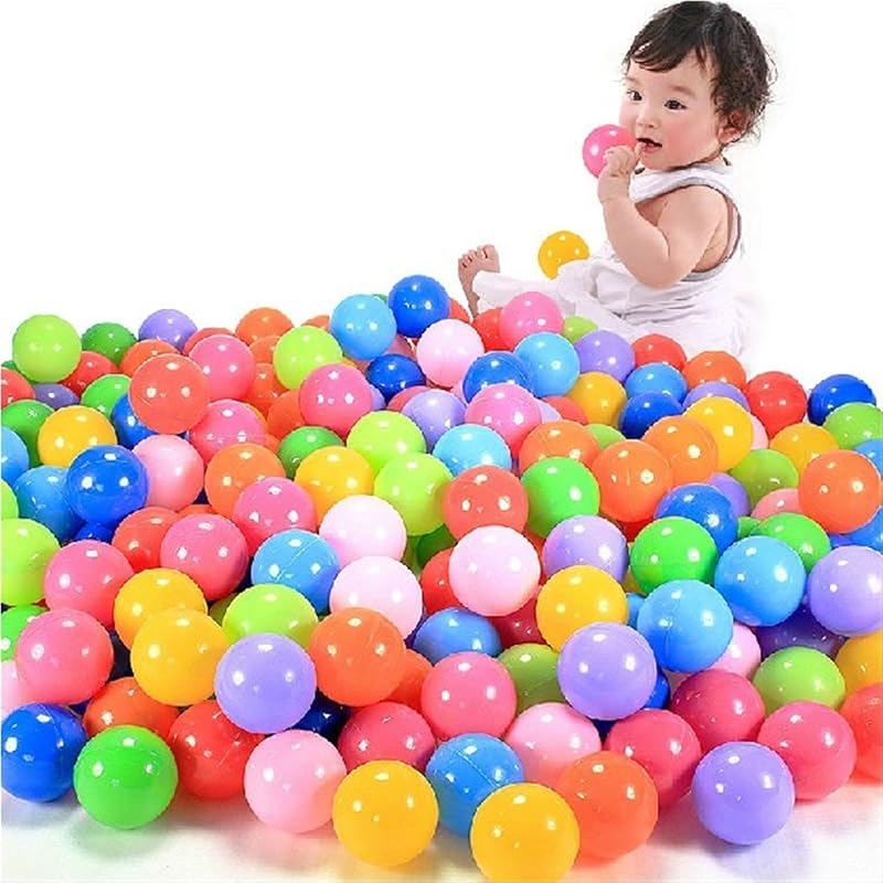 Aoleytech 100/200 Pcs Play Balls Colorful Soft Plastic Ball Pit Toy Baby Kid