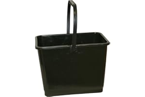 MALLORY USA Mallory 864 Bucket with Handle, 2 Gallon Capacity, Black, 2 Gallon (256 Ounces)