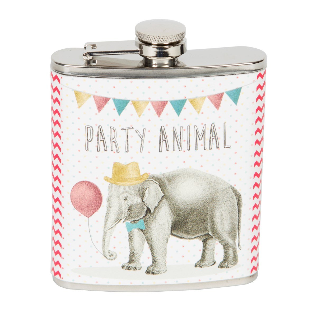 Maia Gifts RJB Stone Party Elephant Hip Flask