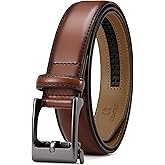 CHAOREN Boys Belt - 1 1/4" Ratchet Kids leather Belt - Perfect Companion to Kids Dress Shoes and Casual Wear