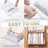 TAILI Small Vacuum Bags 10 Pack 40x60CM Space Saver for Travel & Storage view 4