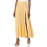 Angie Womens Angie Women's Maxi Skirt with Lurex Threads and Side SlitSkirt