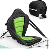 BRANTMAKER Thickened Kayak Seat, Paddle Seat with 3 Color | Extra-Thick Cushion, High-Back Support, Secure Fit, Large Splash-Resistant Storage Bag, 120 kg Load Capacity