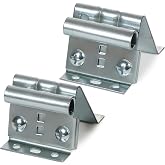 Garage Door Adjustable Top Roller Brackets for 7-8 ft Doors, 2 Pack | 3.78 x 3.16 x 2.38 in, 1.5 mm Galvanized Steel, 3/8 in Max Adjustment, 7/16 in Shafts