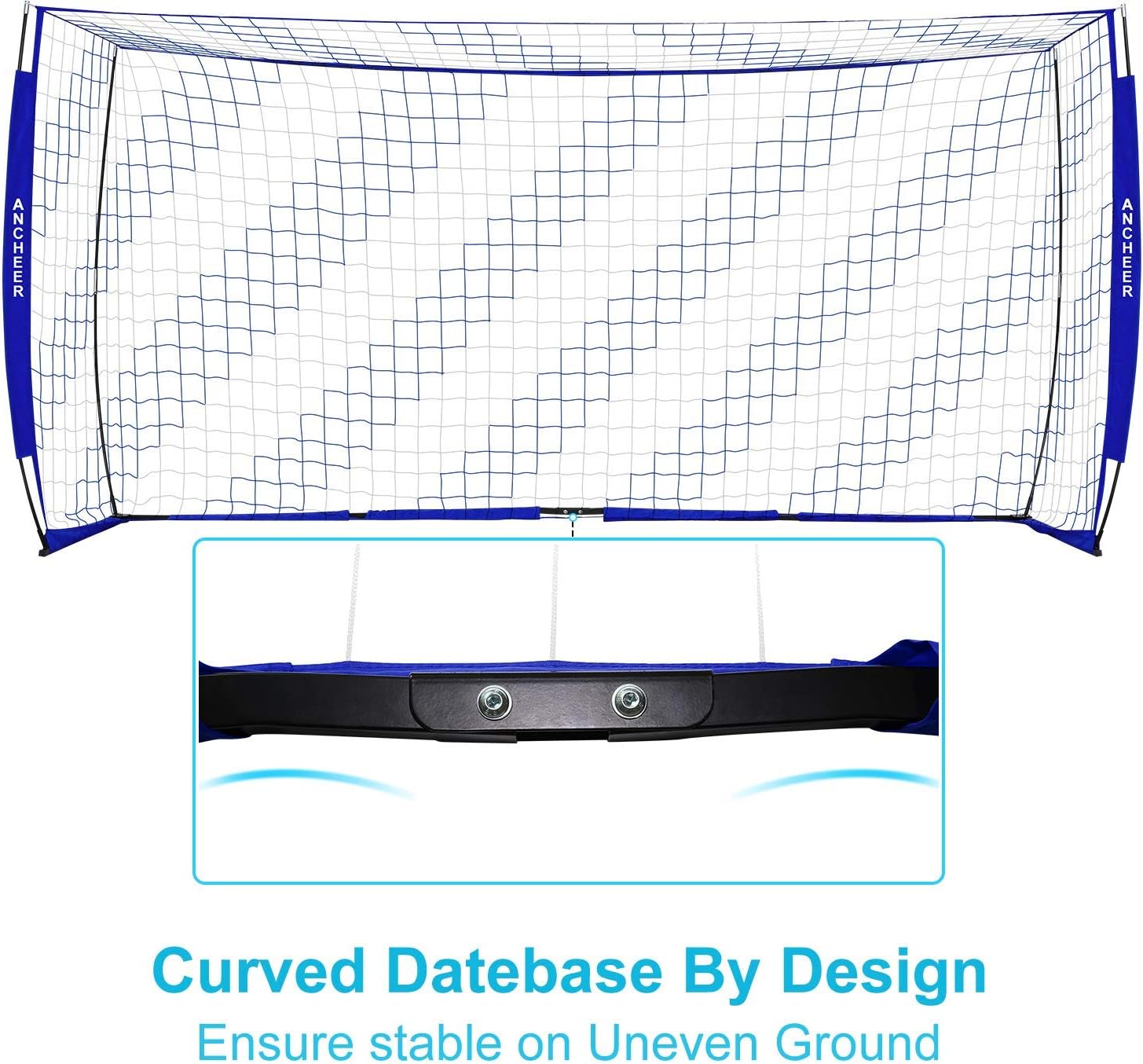 ANCHEER Portable Soccer Goal Net for Kids/Adults - Quick Set-Up Soccer Net for Backyard（12 x 6 ft） : Sports & Outdoors