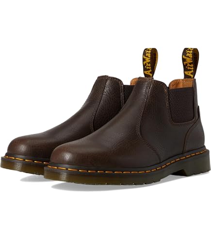 Amazon.com | Dr. Martens 2976 FL Leather Chelsea Boot, Dms Olive