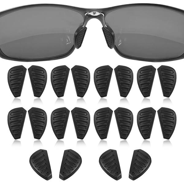 Sunglass Nose Pads Eyeglass Nose Pads Slip On 17mm 3Paris Soft Silicone Replacement Nose Piece On Nosepads For Glasses Eyeglasses Sunglasses
