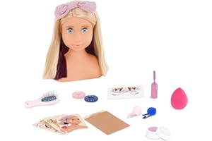 Our Generation - Deanna - Styling Head Doll - Long Blonde Hair - Hair Glitter & Accessories - Pretend Play - Toy for Kids 3 Y