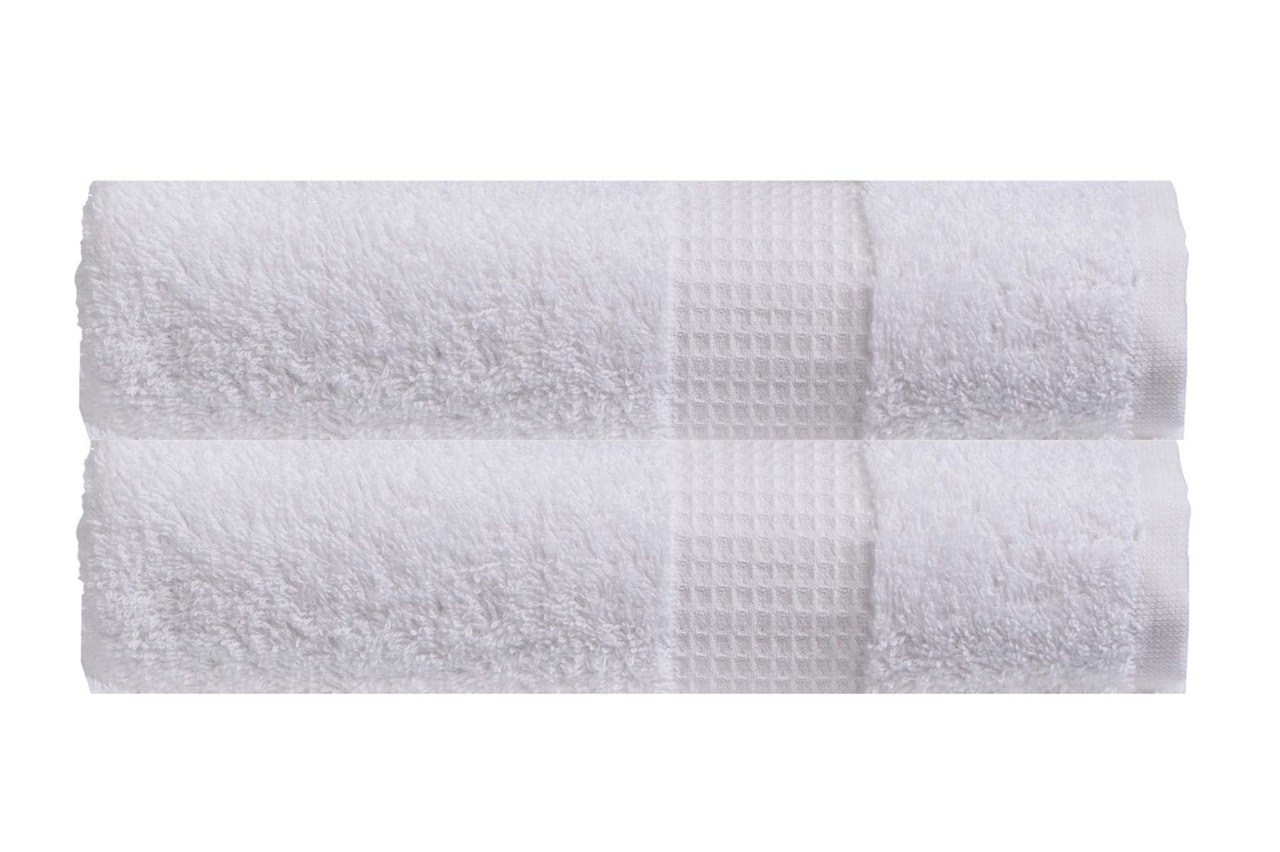 Olivia Rocco Egyptian Cotton Towels Home Bathroom Towel Set Bale Fade Resistant 700gsm Luxe Collection Bales Bath Sets, 2 Bath Towels White