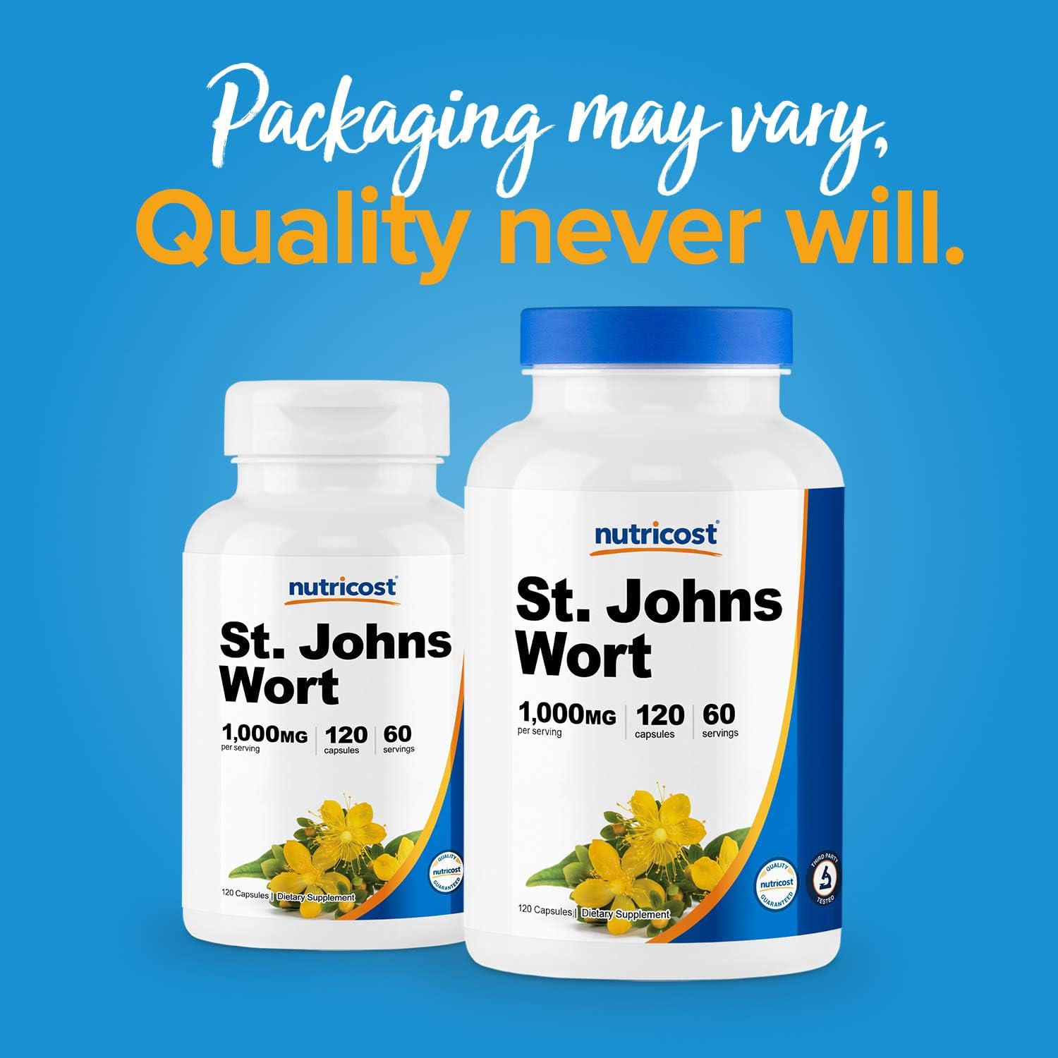 Nutricost St John’s Wort Capsules (500mg) 120 Capsules- Gluten Free and Non-GMO: Health & Personal Care