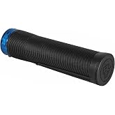 Raceface Chester Grip Black/Blue 34mm | RaceFace Chester Lock-On Grips - 34mm, Tacky Rubber, Blue/Black