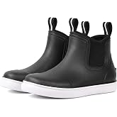 Furuian Kids Deck Boots Waterproof Ankle Rain Boots for Girls and Boys | Lightweight Rubber Boots, Kids Non-Slip Outdoor Child Rain Shoes, Garden Boots