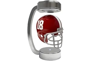 Pegasus Sports Officially Licensed NCAA Mini Rotating Levitating Hover Helmet in Chrome