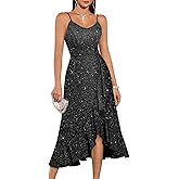 DRESSTELLS Women's Sequin Formal Wedding Guest Dresses, Sparkly Cocktail Party Evening High Low Dress