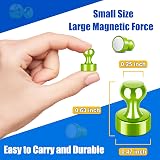 FINDMAG 8 Pack Strong Fridge Magnets with Hooks Green Small Whiteboard Magnets view 2