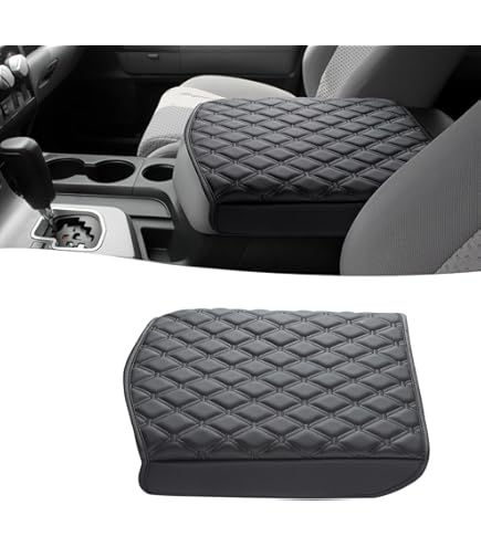 Optrcn Center Console Cover For Ford Mach E 2021 2022 2023 2024 2025, Leather Arm Rest Armrest Cover For Car, Center Console Armrest Cover Armrest Storage Box, Interior Accessories,E Red - View #9