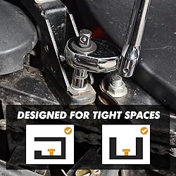 wanlvkang Dual 3/8 and 1/4 Drive Flex Head