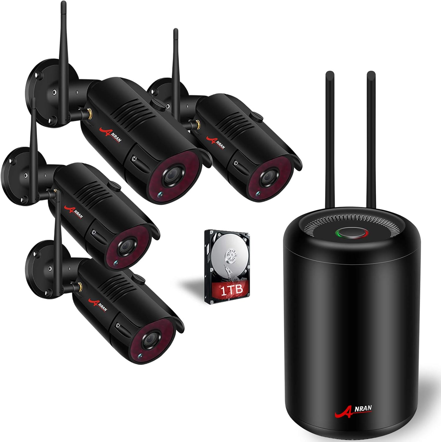 Anran Wireless Security Camera (NVR Camera System) Outdoor Wifi 4ch