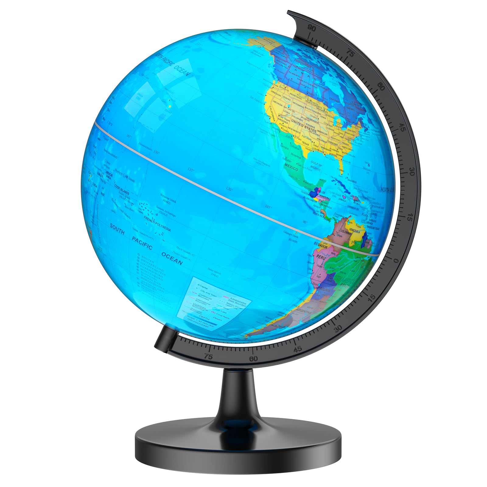 Photo 1 of Voxelure 13" Globe for Children & Adults, Interactive World Globe for Kids with HD Waterproof & Writable Surface, Educational STEM Learning Toy, Classroom Teaching Gift