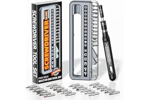ANVANNA 32-in-1 Small Precision Screwdriver Set, Professional Magnetic Mini Repair Tool Kit for Phone, Computer, Watch, Laptop, Macbook, Ring Doorbell, Eyeglass, Electronic,
