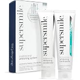 Supersmile Fluoride-Free Whitening System, 3.4 Oz Toothpaste + Accelerator | Whitens 3.6 Shades After 1 Day, RDA 65 Low Abrasion, Original Mint Flavor, Veneer Safe, Sensitivity-Free, SLS-Free