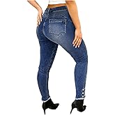 Flamingals Women's High Waist Butt Lifting Skinny Jeans Tummy Control Boot Cut Jeans Women
