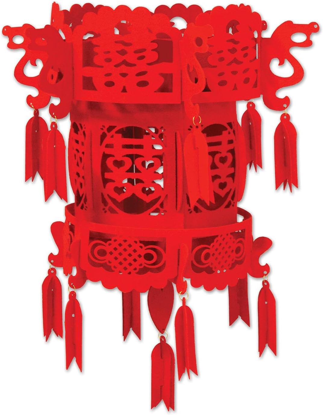 Peeks Red Felt Chinese Palace New Year Party Room Ceiling Decorations Lantern