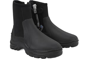 RiToEasysports Dive Boots, 5mm Neoprene Water Boots with Non Slip Sole for Snorkeling Surfing Rafting Adults