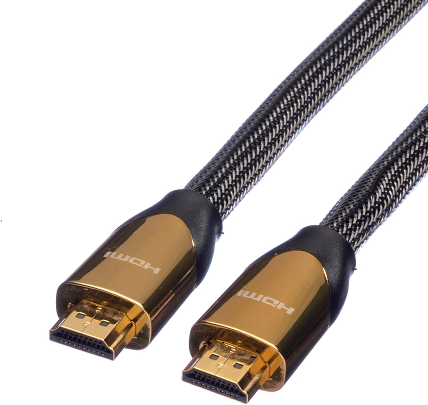 ROLINE Premium HDMI cable with Ethernet UHD quality, Black, Gold, 1 m