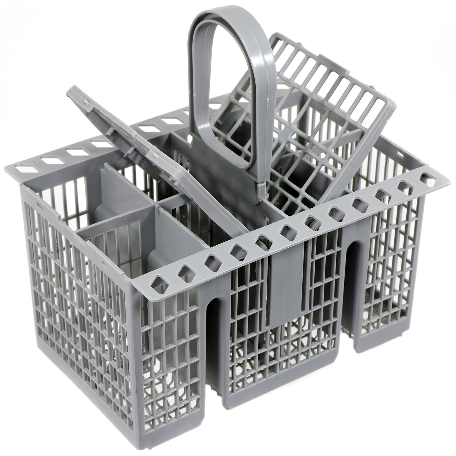Spares2go Cutlery Basket Cage Handle & Lid for Indesit DFG2635 DIFP48 Dishwasher
