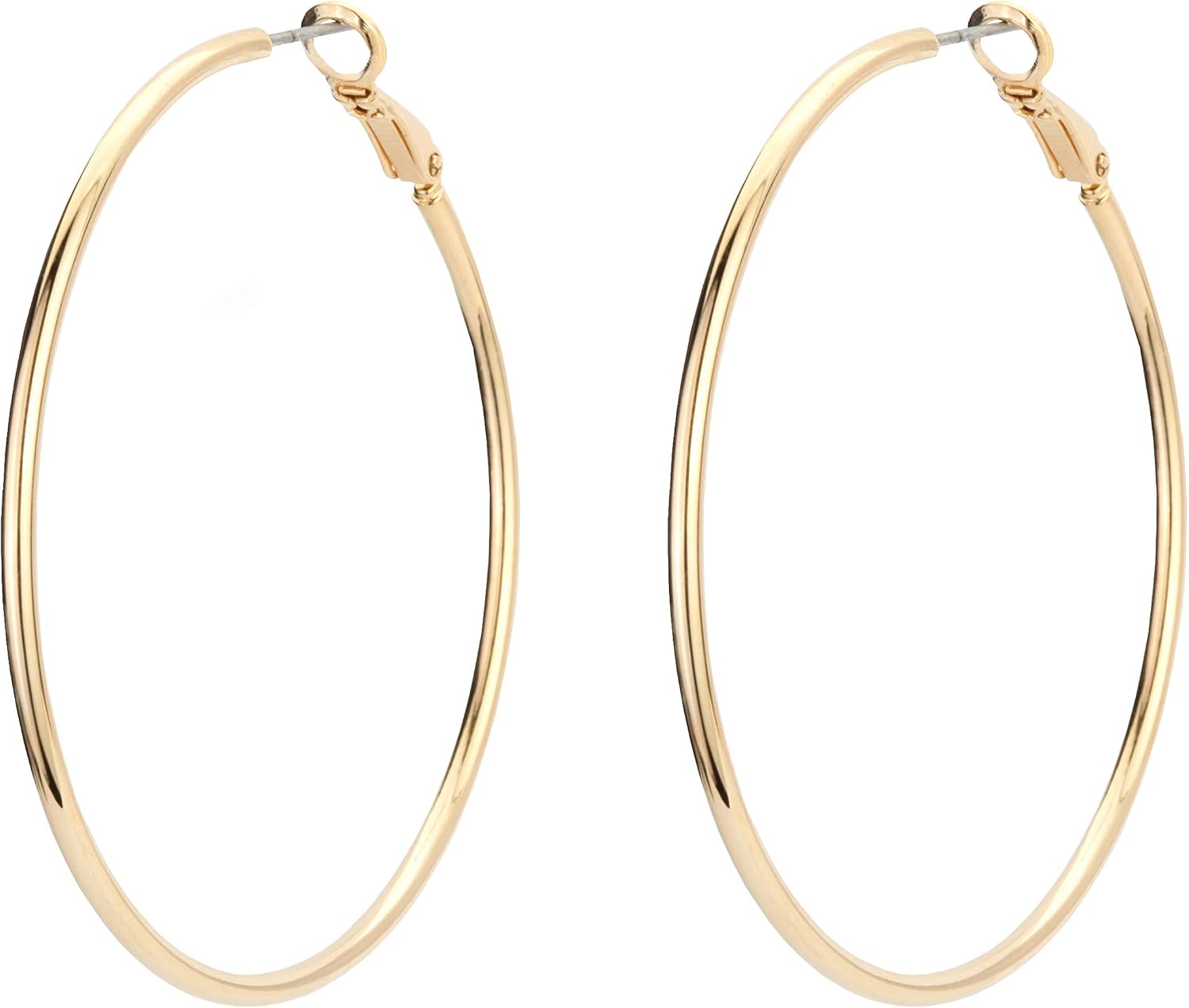 Osira Creole Earrings 22 Carat Golet Diameter 55 mm - 157130/L, Gold
