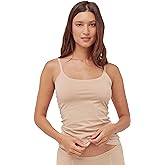 Pact Organic Cotton Women's Everyday Shelf Bra Camisole Champagne