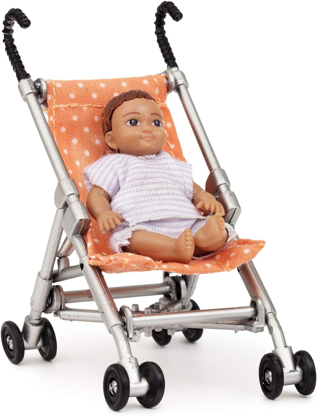 Lundby 60500100 Doll's House Stroller and Baby, multi